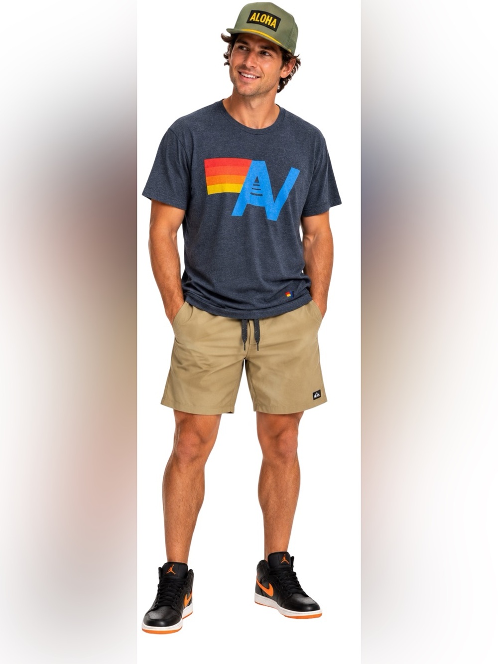Aviator Nation Men's Dark Gray Short Sleeve Crew Tee | Large